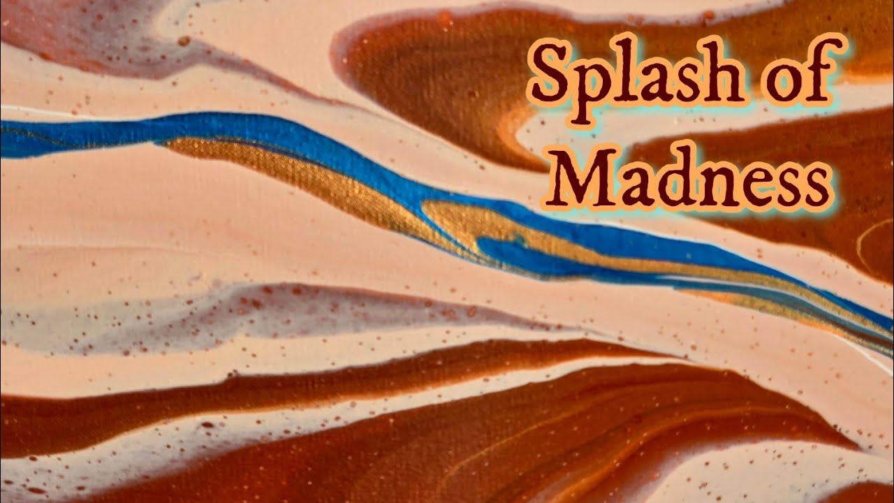 Splash of Madness ✨️ Using Leftover Paints to Create Magic!