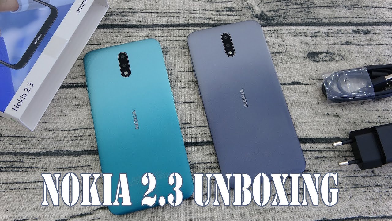 Nokia 2.3 Cyan Green, Charcoal colors unboxing | camera, face unlock tested