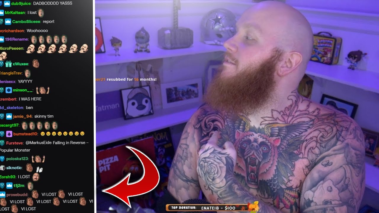 Timthetatman Shows Off His New Tattoo