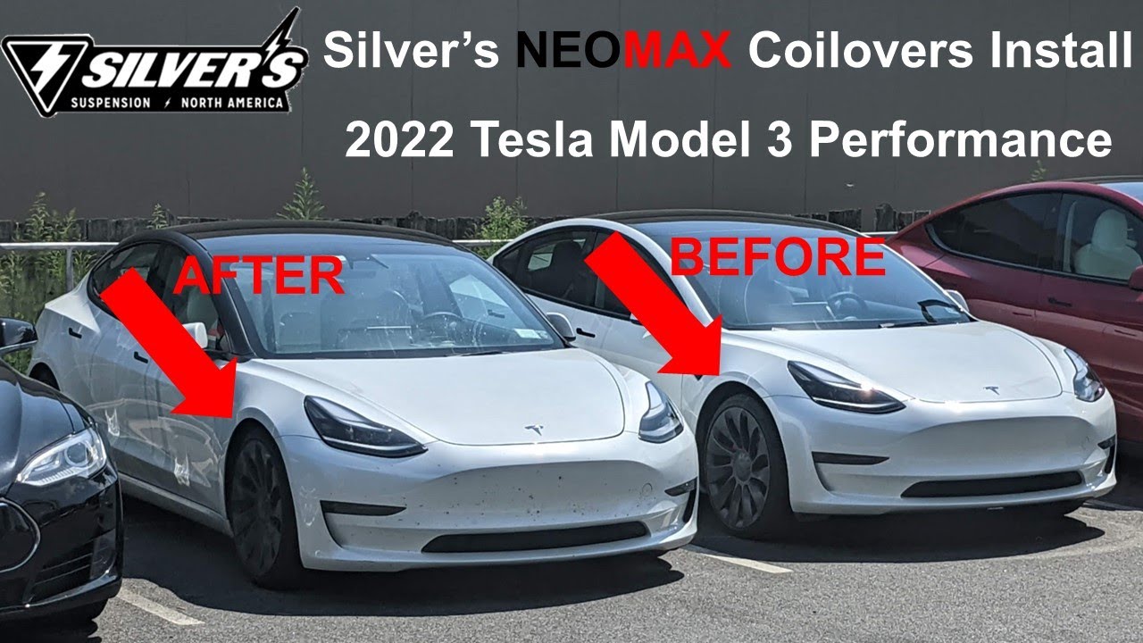 Silver's NEOMAX Coilovers Installed on 2022 Tesla Model 3 Performance - Instructions and Impressions