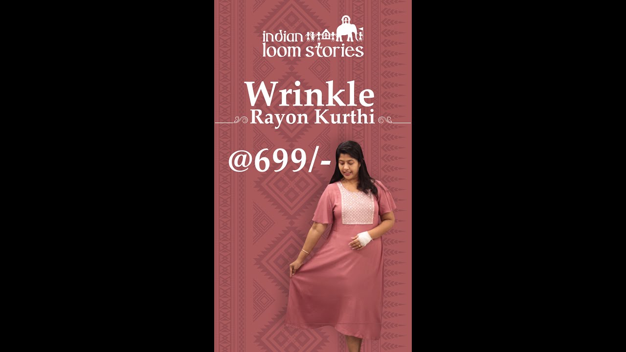 Wrinkle Rayon Kurthi @ 699