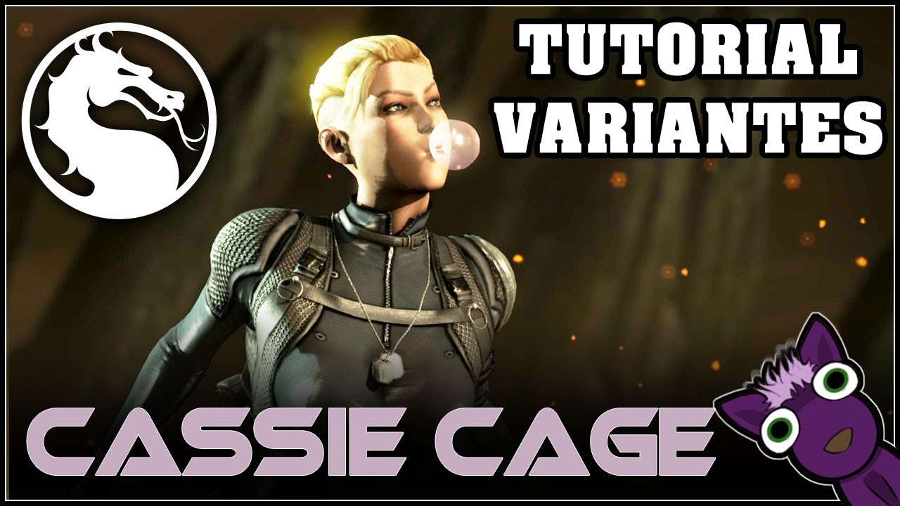 Mortal Kombat X (PS4), Tutorial de variantes - CASSIE CAGE - Español