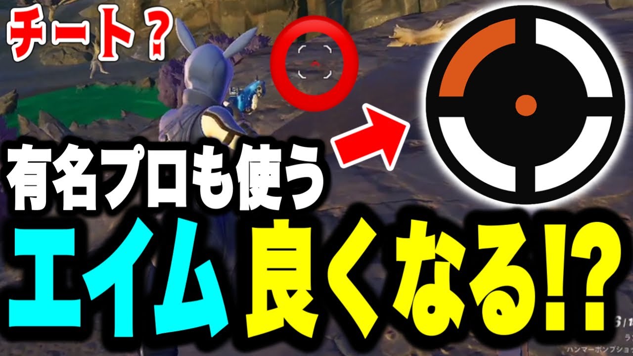 【合法チート】プロのクロスヘアが使えるツールでエイムがまさかの...!!🫢【フォートナイト豆知識 解説 小技】