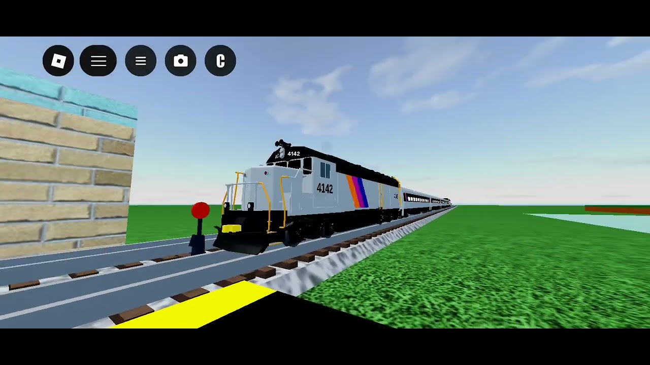Railfanning at the Beach Station of my Roblox layout