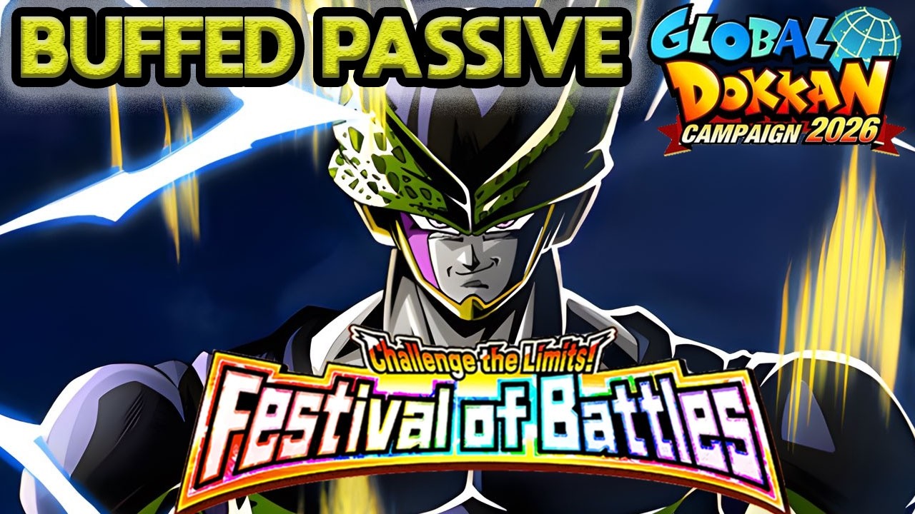 BUFFED EZA INT LR PERFECT CELL VS FESTIVAL OF BATTLES! Dragon Ball Z Dokkan Battle
