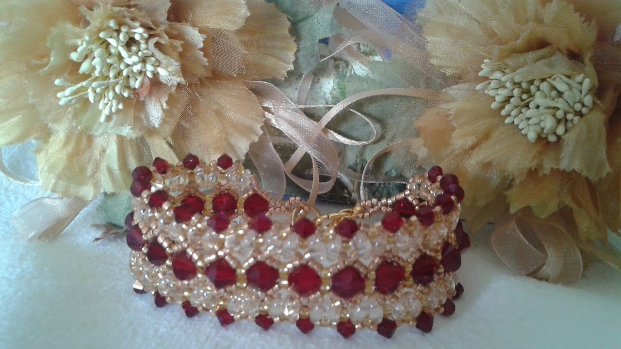 TUTORIAL BRACCIALE LOLA  CON BICONO SWAROVSKI E SUPERDUO | DIY