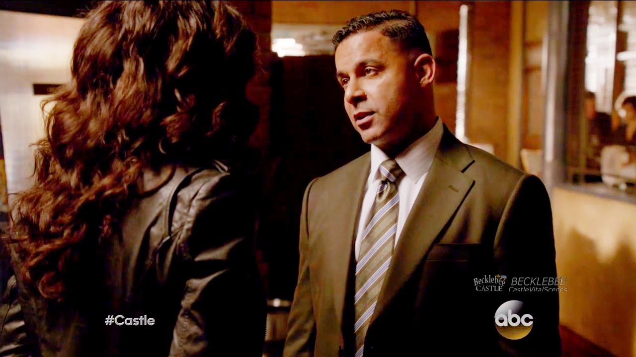 Castle 8x16 Esposito and  Ex Fiancee Sonia Say Goodbye Again “Heartbreaker”