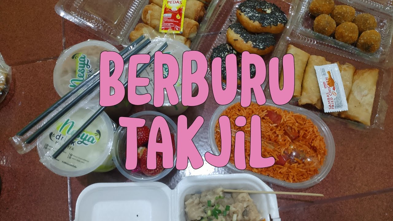 NGABUBURIT BERBURU TAKJIL‼️BANYAK NYE MAKANAN #ngabuburit #takjil 
