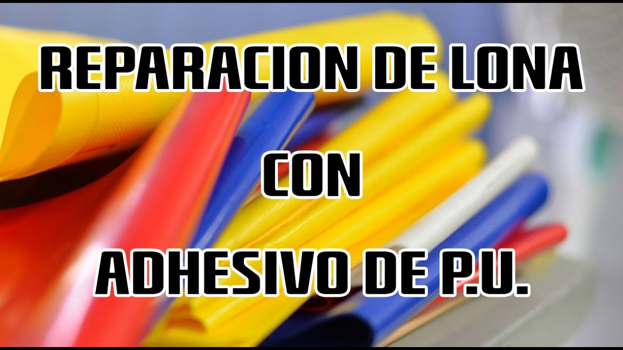 Reparación de lona publicitaria.