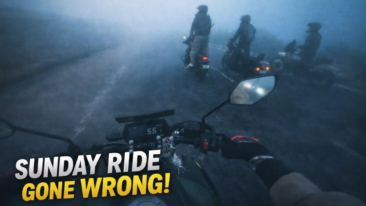 Sunday Ride Gone Wrong 😰 | Itna Fog Ki Kuch Bhi Nahi Dikh Raha Tha! | AD VLOG 