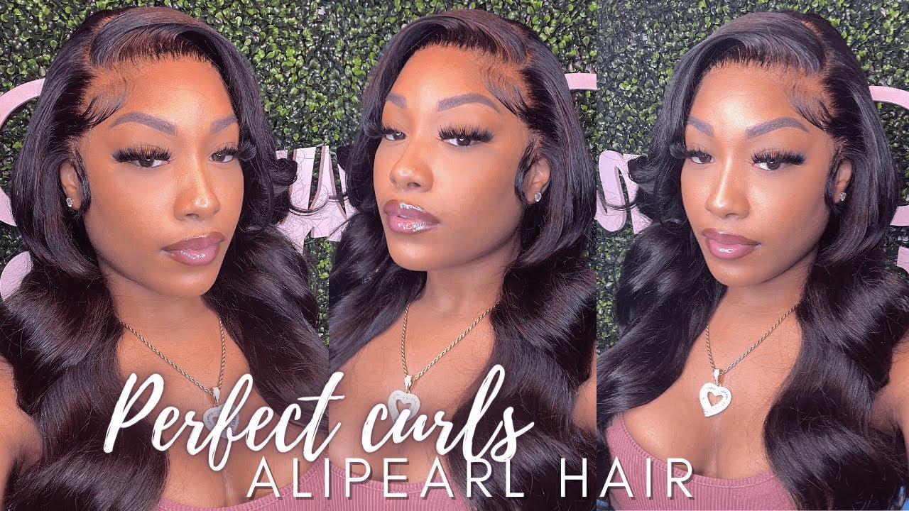 how to get the PERFECT CURLS on body wave hair 🥵 |  13x4 22 inch HD lace wig ft. Alipearl hair