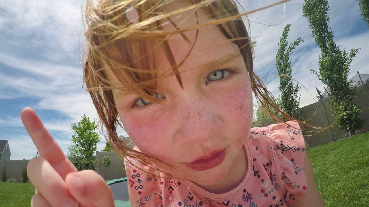 ADLEY got a CAMERA setup!!  MAY 2020 The Movie! playing inside our Backyard Water Park with Family!