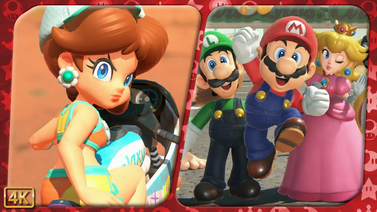 Mario Kart World for Switch 2 ⁴ᴷ Full Playthrough (Grand Prix Swimwear Daisy, Knockout, & Mirror)