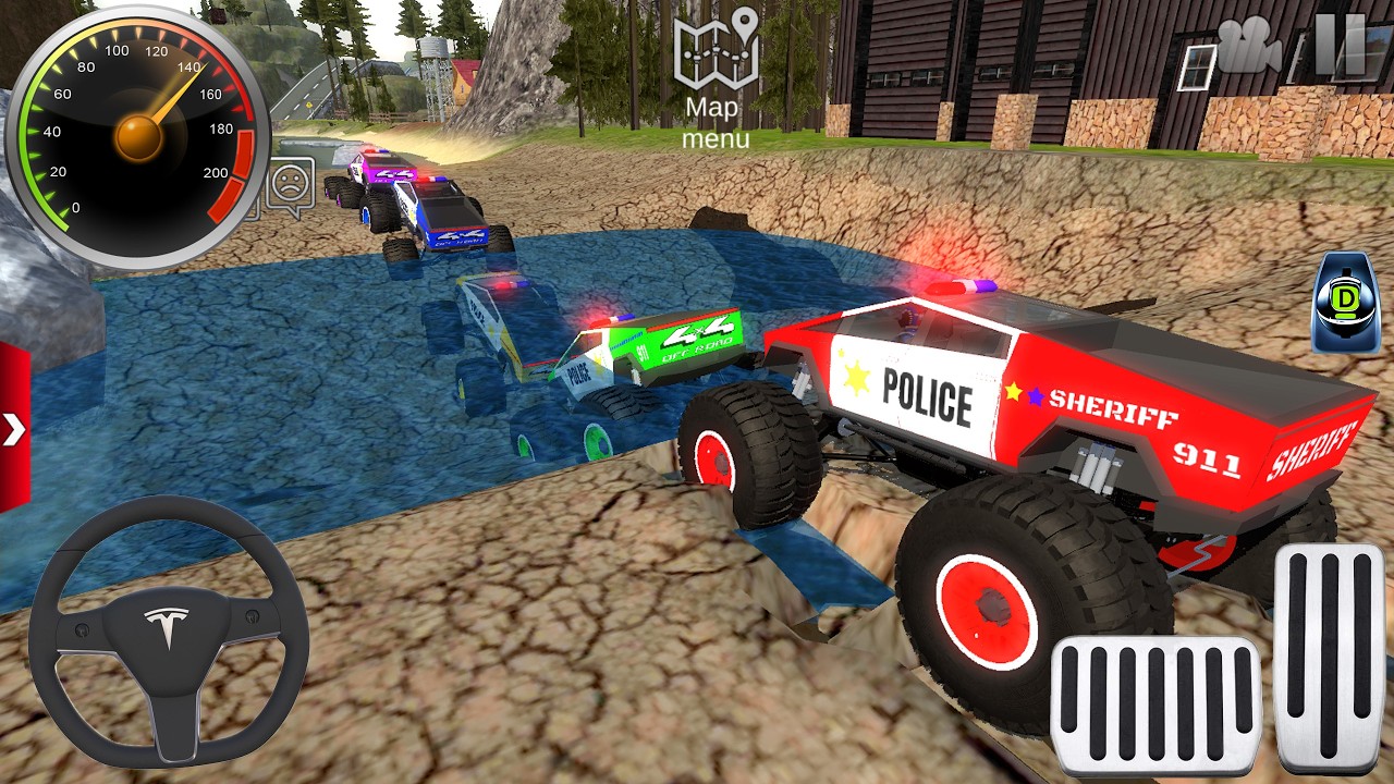 Impossible Off-Road Monster Truck Driver Racing #5 - Police Car Ramp Driving 3D - Android GamePlay