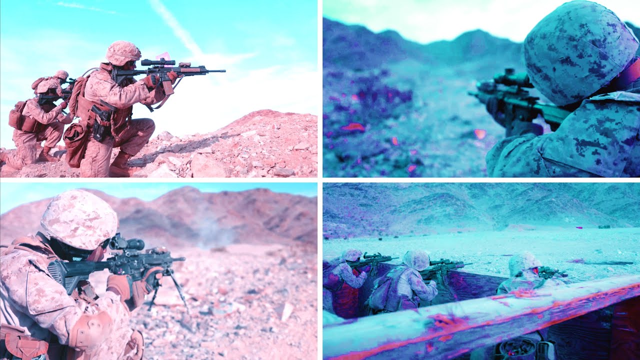 U.S. Marines conduct live-fire training at Range 410