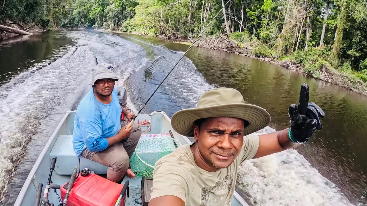 FISHING IN THE BERBICE RIVER FOR THE FIRST TIME
