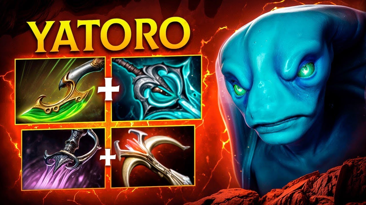 Yatoro МОНСТР на керри Морфе - carry Morphling Dota 2