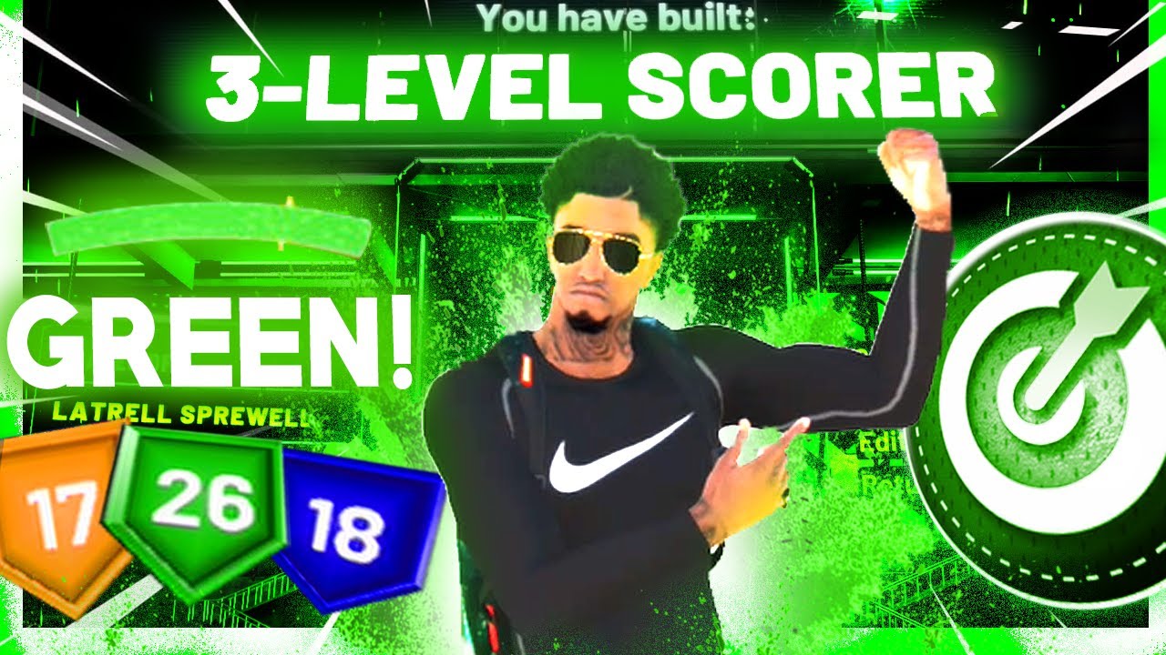 BEST 3 LEVEL SCORER BUILD 2k21!3 LEVEL SCORER 2K21 BEST BADGES!BEST SMALL FORWARD BUILD NBA 2K21!