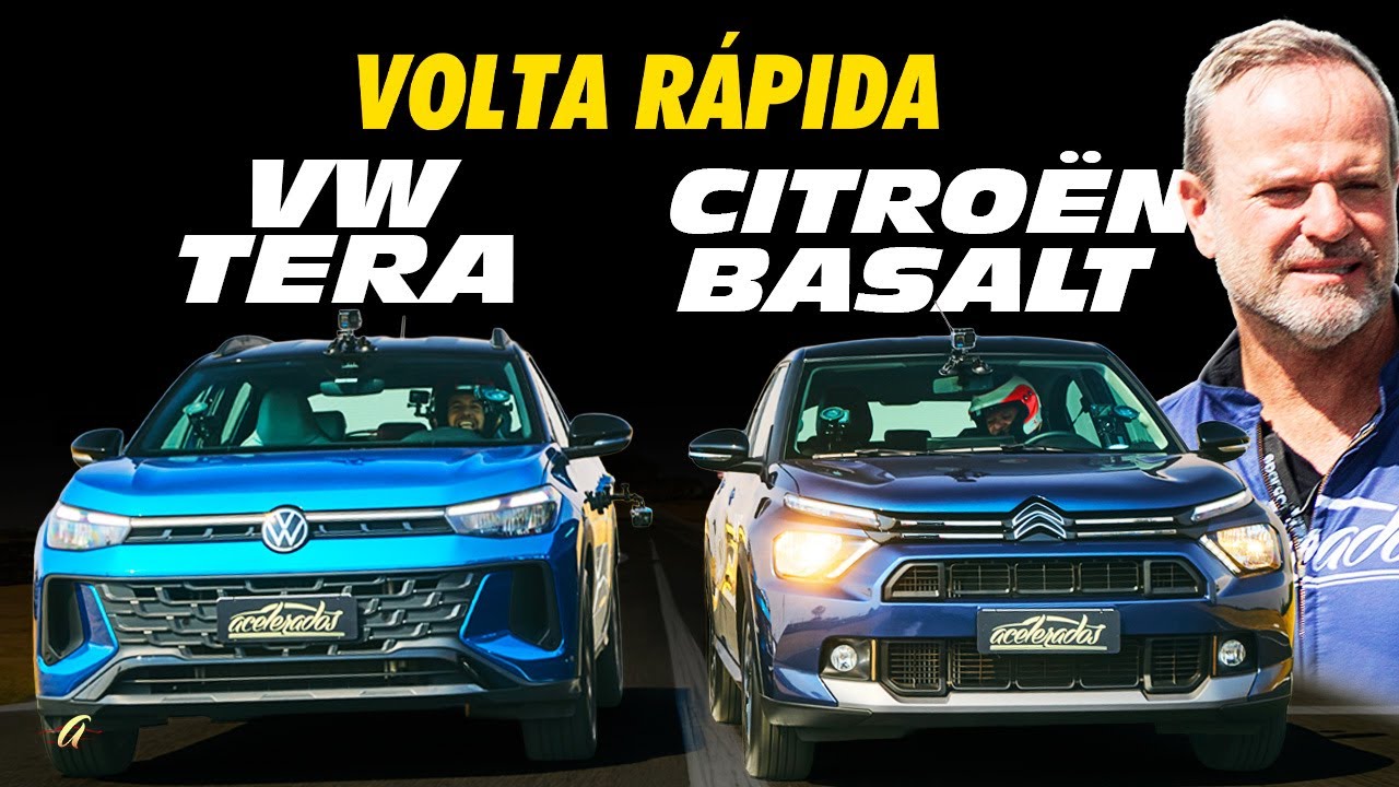 VOLKSWAGEN TERA E CITROËN BASALT NA VOLTA RÁPIDA! Rubinho acelera os SUVs 1.0 turbo na pista