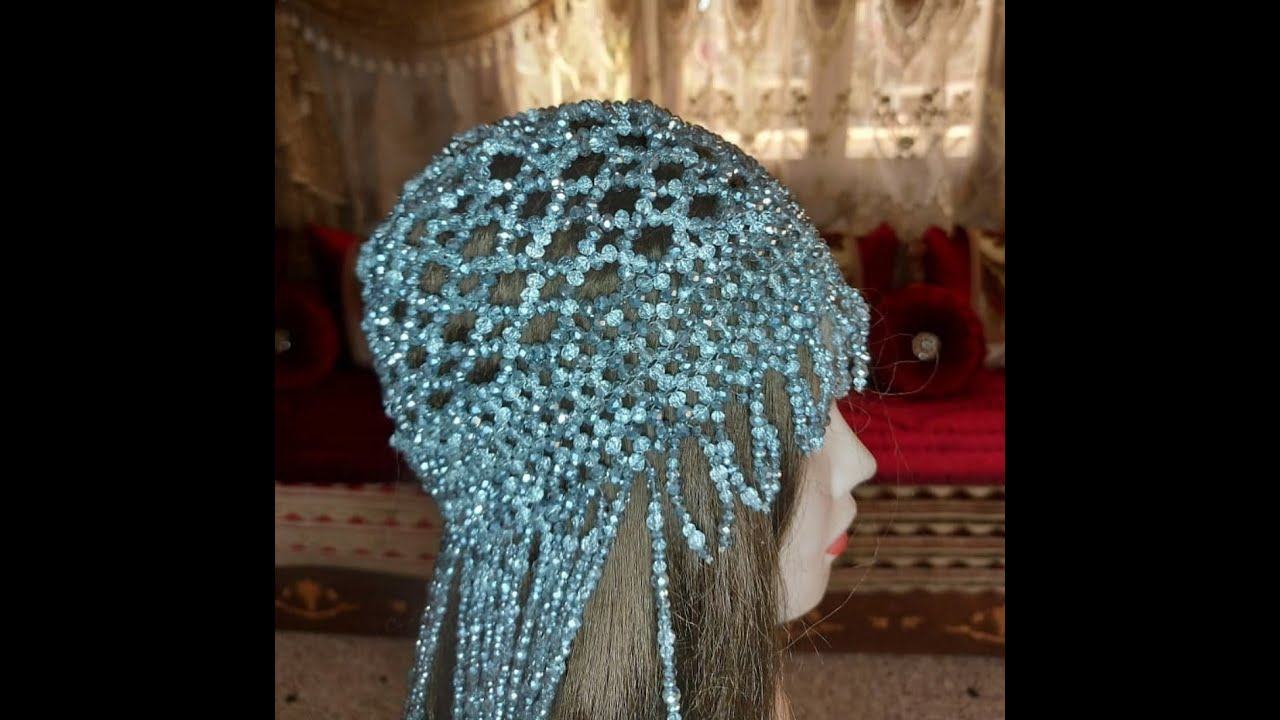 DIY Beaded Head Cap Part  2