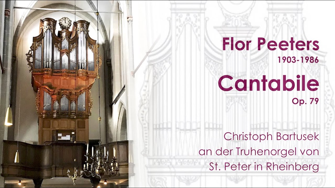 Flor Peeters (1903-1986) |  Cantabile Op. 79