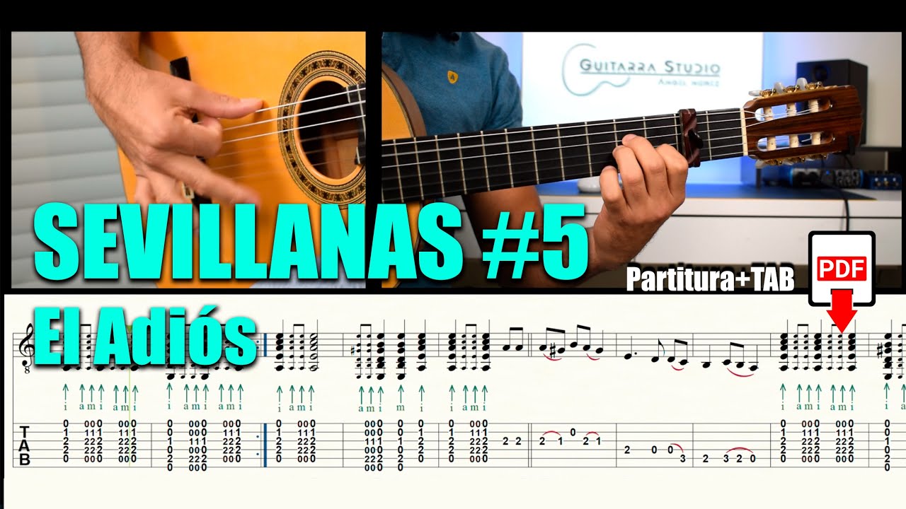 SEVILLANAS (5/12) / El Adiós / Partitura y TAB (PDF)