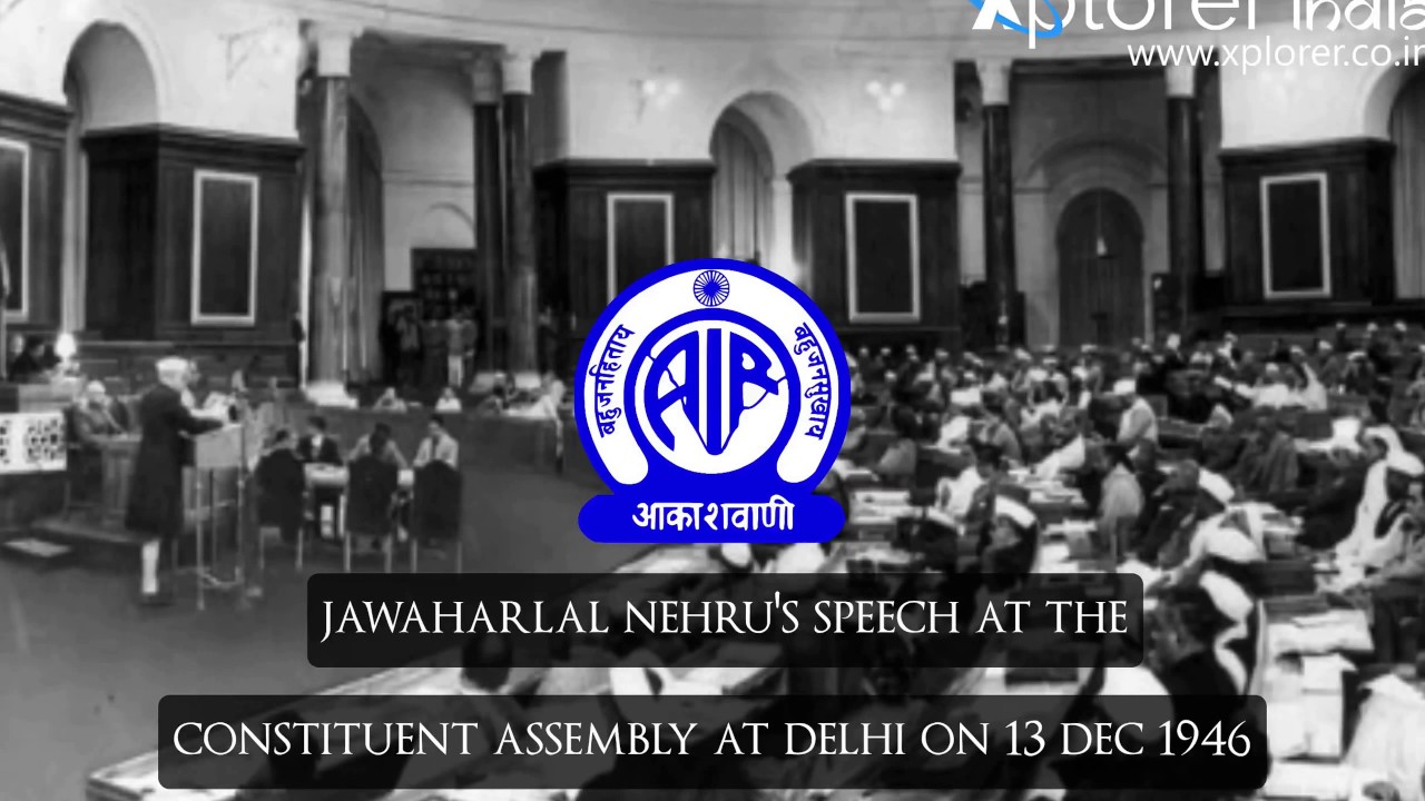 Jawaharlal Nehru | Speech In Constituent Assembly At Delhi On 13 December 1946 (With Subtitles)