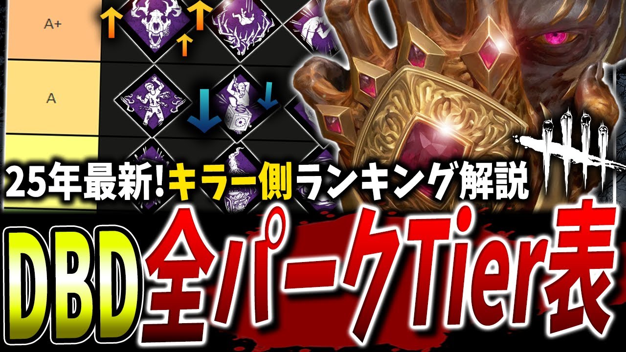 【DBD】キラー全パーク最強Tierランキング2025年1月【デッドバイデイライト】【アップデート】