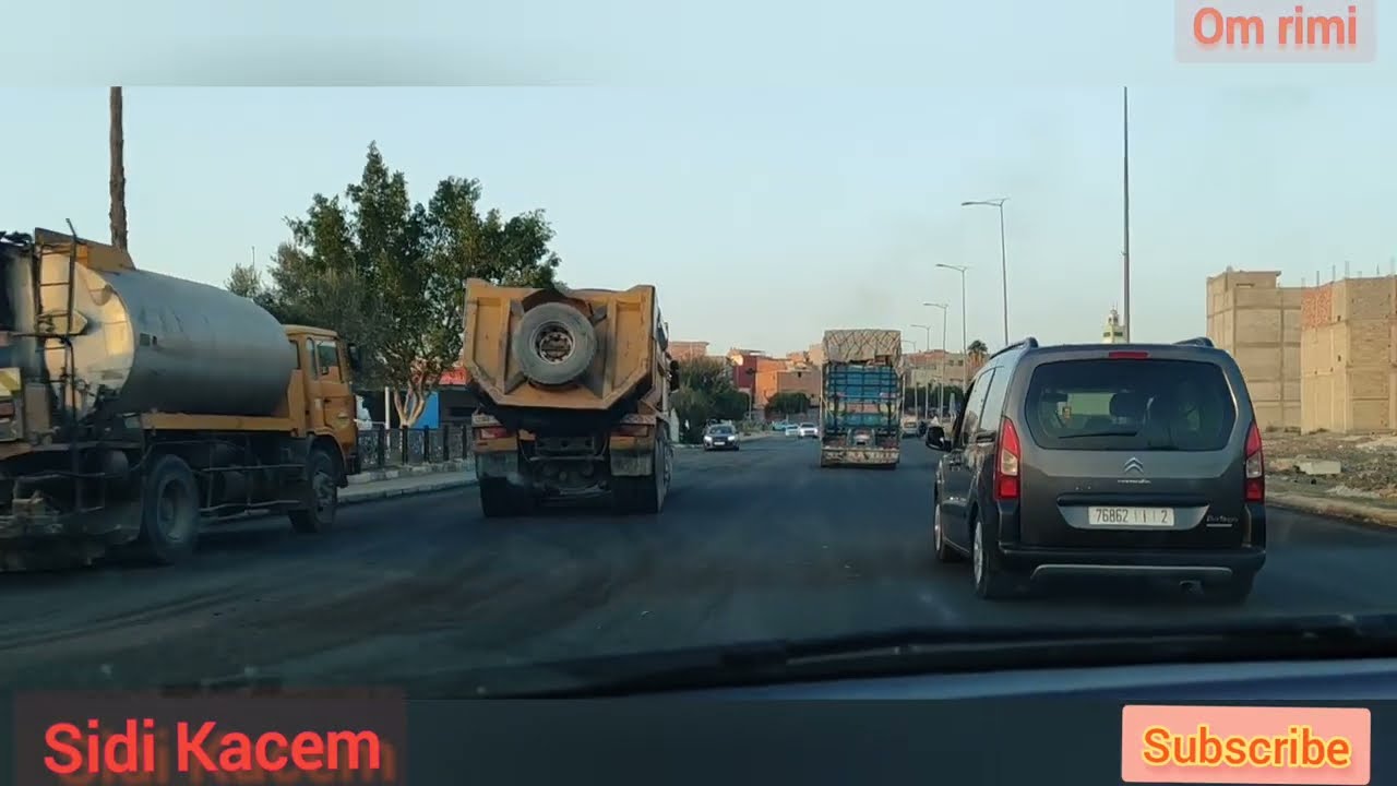 جولة رائعة بمدينة سيدي قاسم بأجمل أغاني الشعبي tour a la ville de sidi Kacem