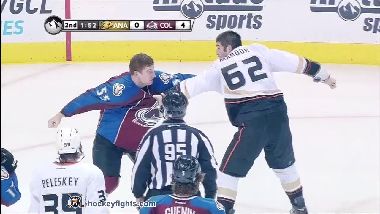 Patrick Maroon vs Cody McLeod Oct 2, 2013