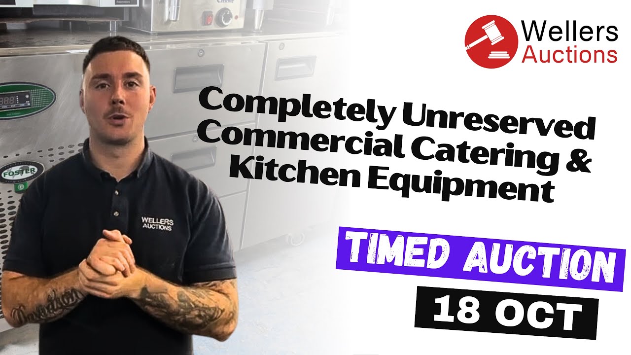 Completely Unreserved Commercial Catering and Kitchen Equipment | Wednesday 18 October @ 6:00pm
