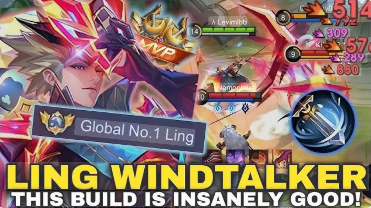 LING FASTHAND GAMEPLAY INSANE DAMAGE WITH LING NEW BUILD | LING BESTBUILD AND EMBLEM 2026