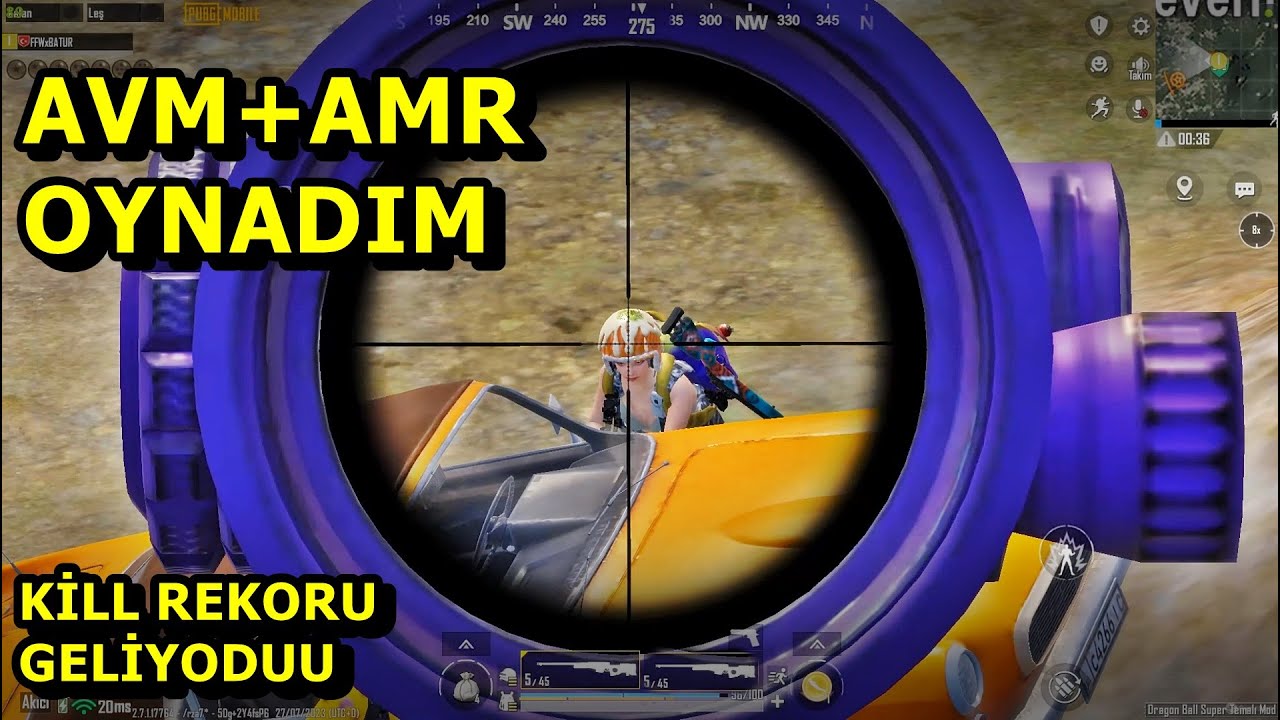 AVM VE AMR OYNADIM ÇİFT KESKİN ! KİLLL REKORU GELİYODU SOLO VS SQUAD PUBG MOBİLE