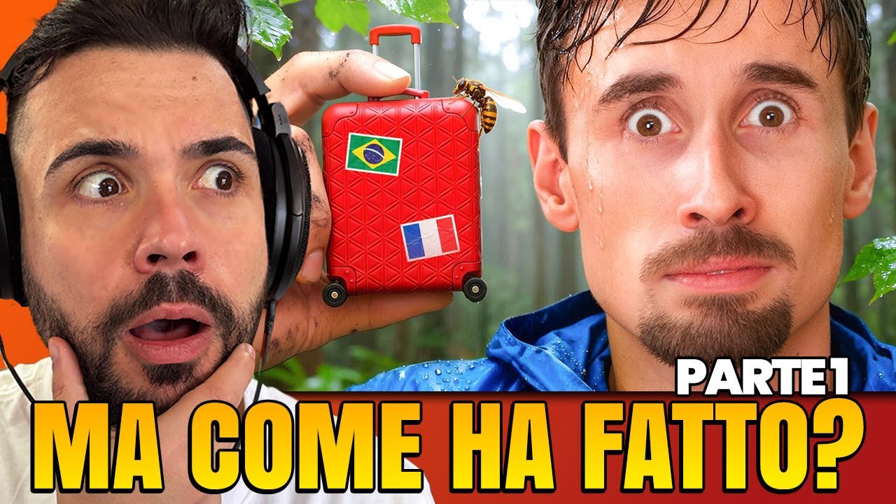 REAGISCO A: DF in VIAGGIO con LA VALIGIA più PICCOLA DEL MONDO! PARTE 1