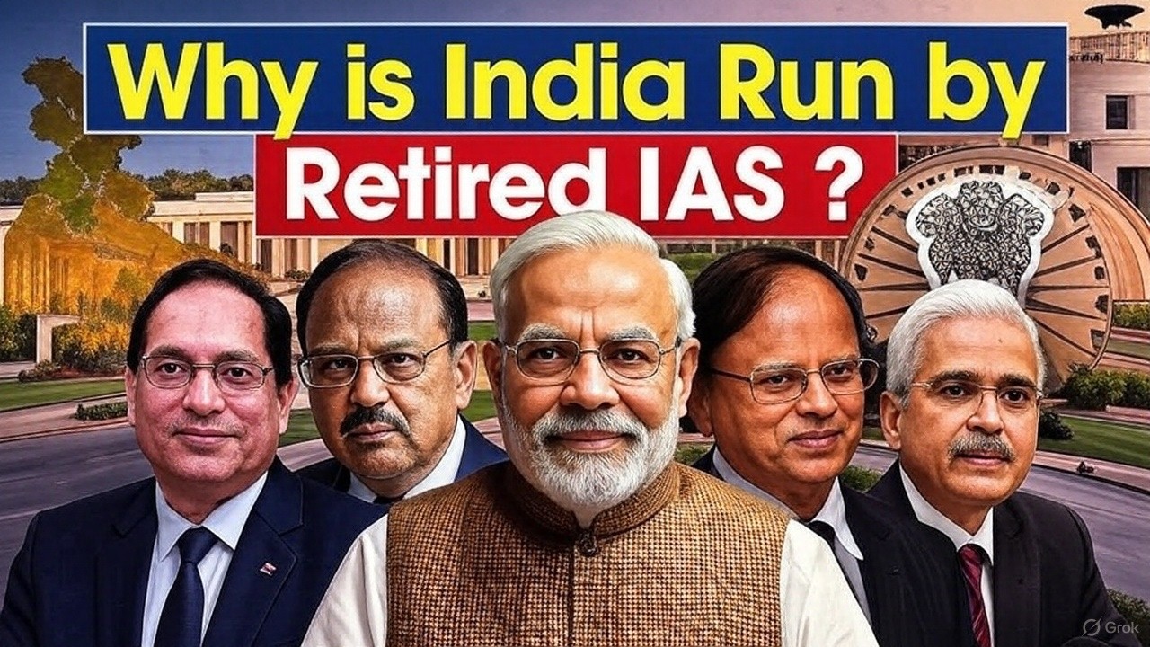 Why Does PM Modi Rely on Retired Bureaucrats to Run His Government? | StudyIQ IAS
