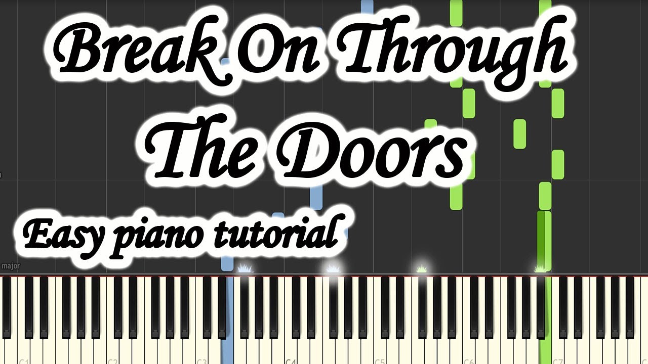 Break On Through - The Doors - Very easy and simple piano tutorial synthesia cover