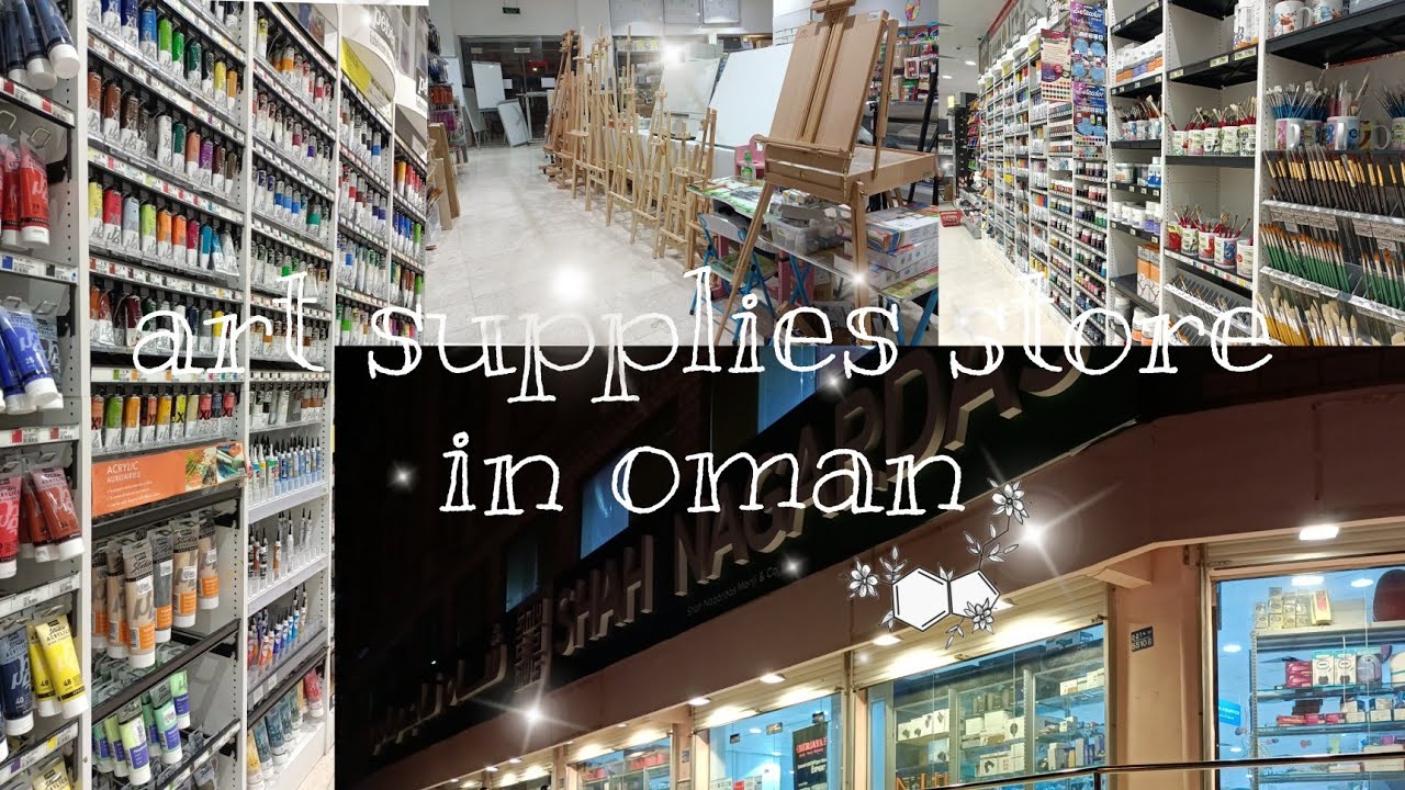 Art supplies store in Oman | at Shah nagardas #artsupplies #acrylicpainting #artvlog