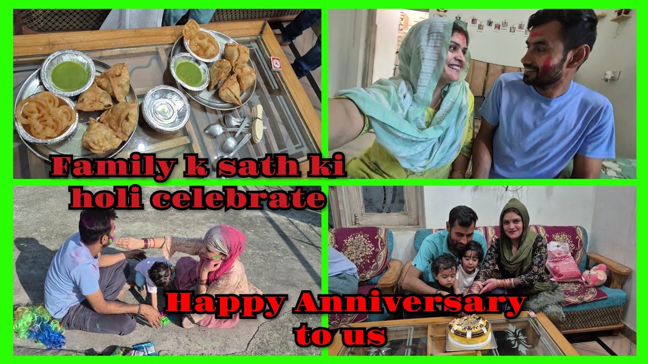 HOLI + ANNIVERSARY SPECIAL VLOG #familyvlog #holivlog #anniversaryvlog #dailyvlog #vloggibg