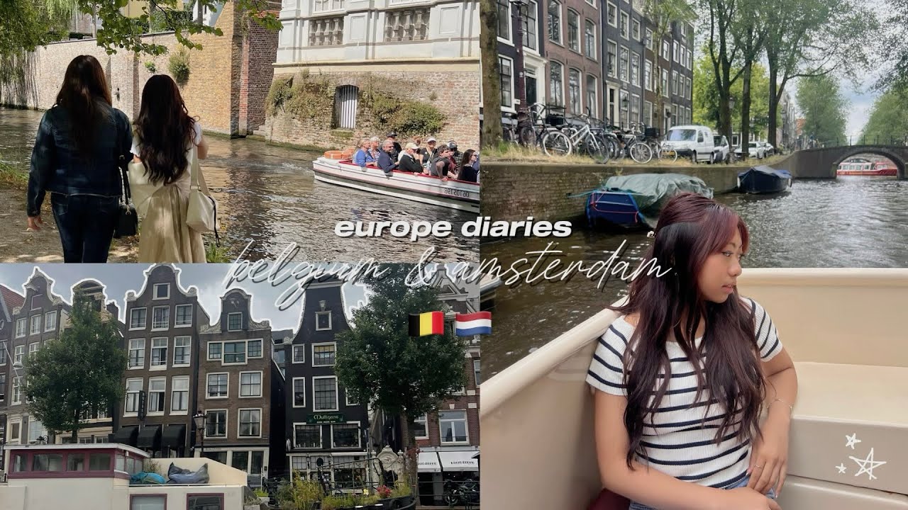 CRUISE VLOG: arriving in bruges and amsterdam, exploring cities, boat ride, and more!