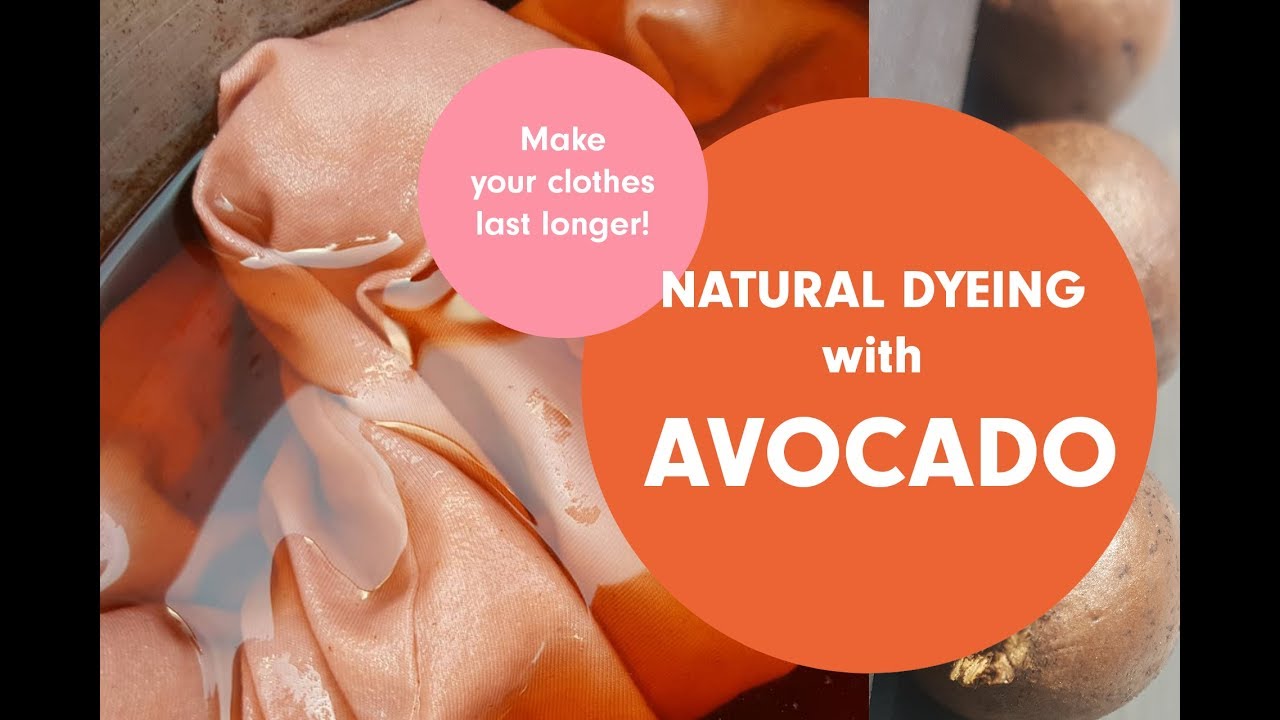 THIS IS HOW YOU CAN DYE YOUR CLOTHES WITH AVOCADO PITS AND SKINS!! | easy NATURAL DYEING 💚🌍