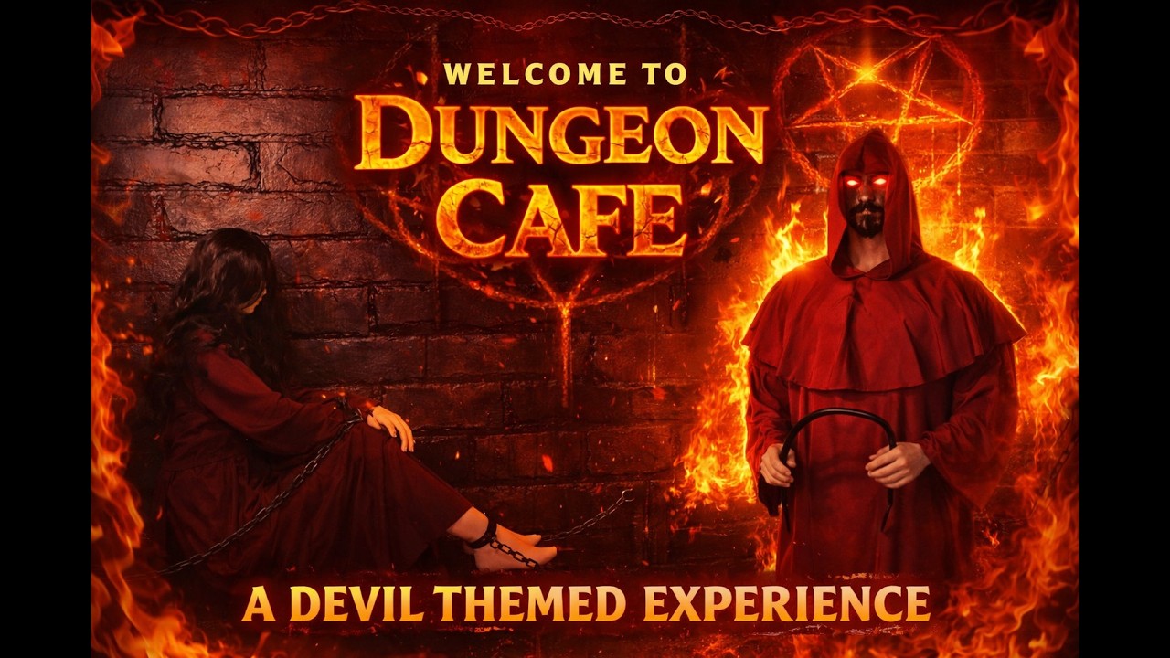 Welcome to Bangalore's devil theme resto cafe |#bangalore #cafe #explore