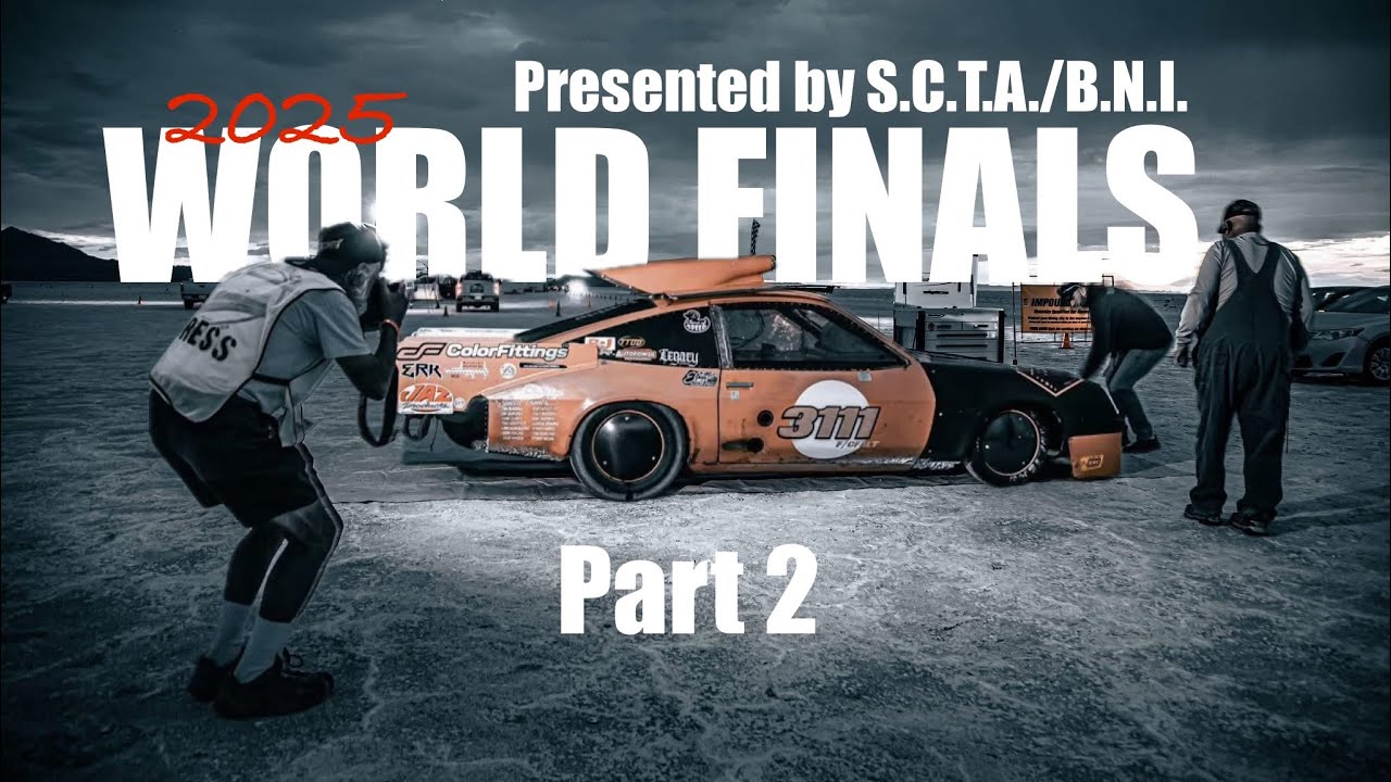 Финал чемпионата мира по скоростным гонкам на солончаках Bonneville Salt Flats Land Speed ​​Racin...