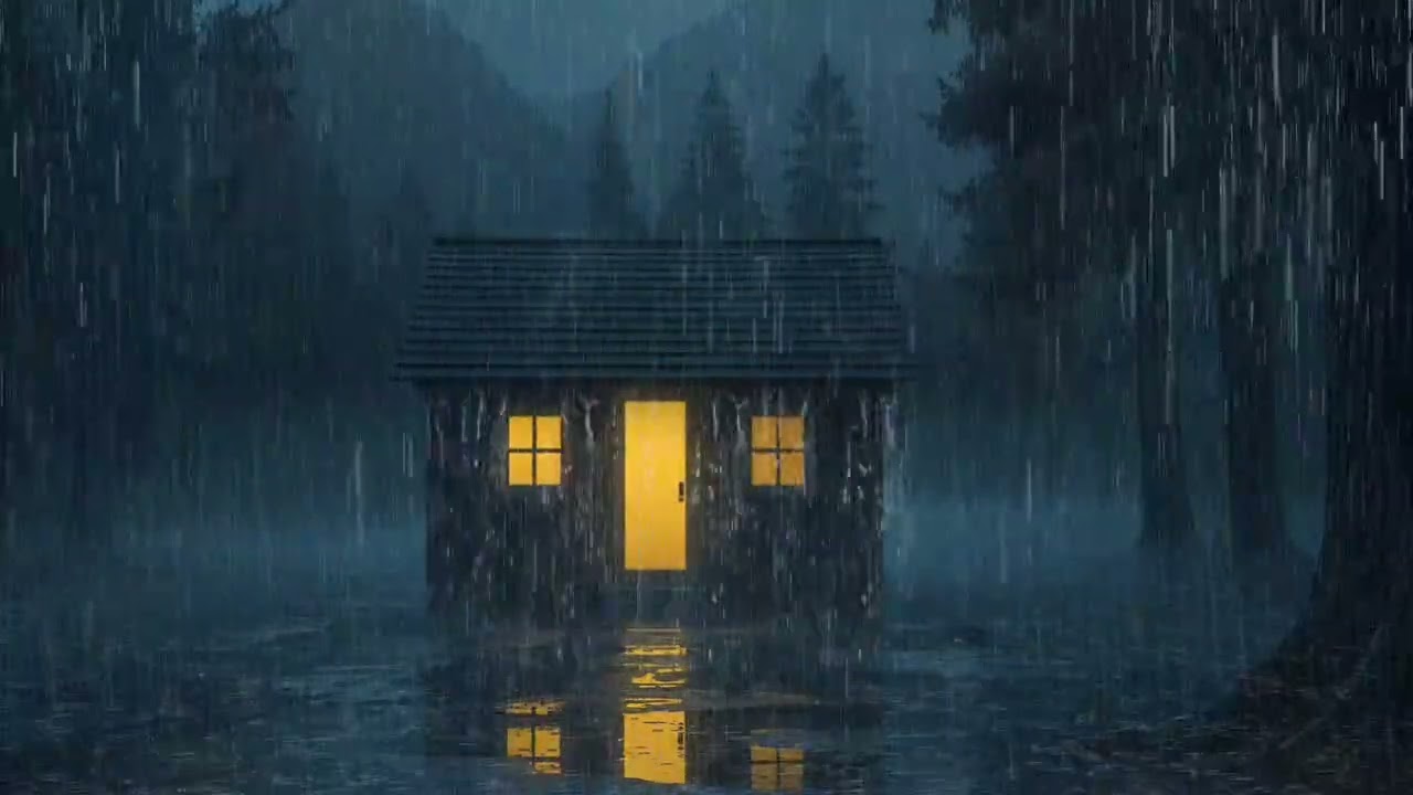 Rain Sounds for Sleeping – Thunderstorm in Forest