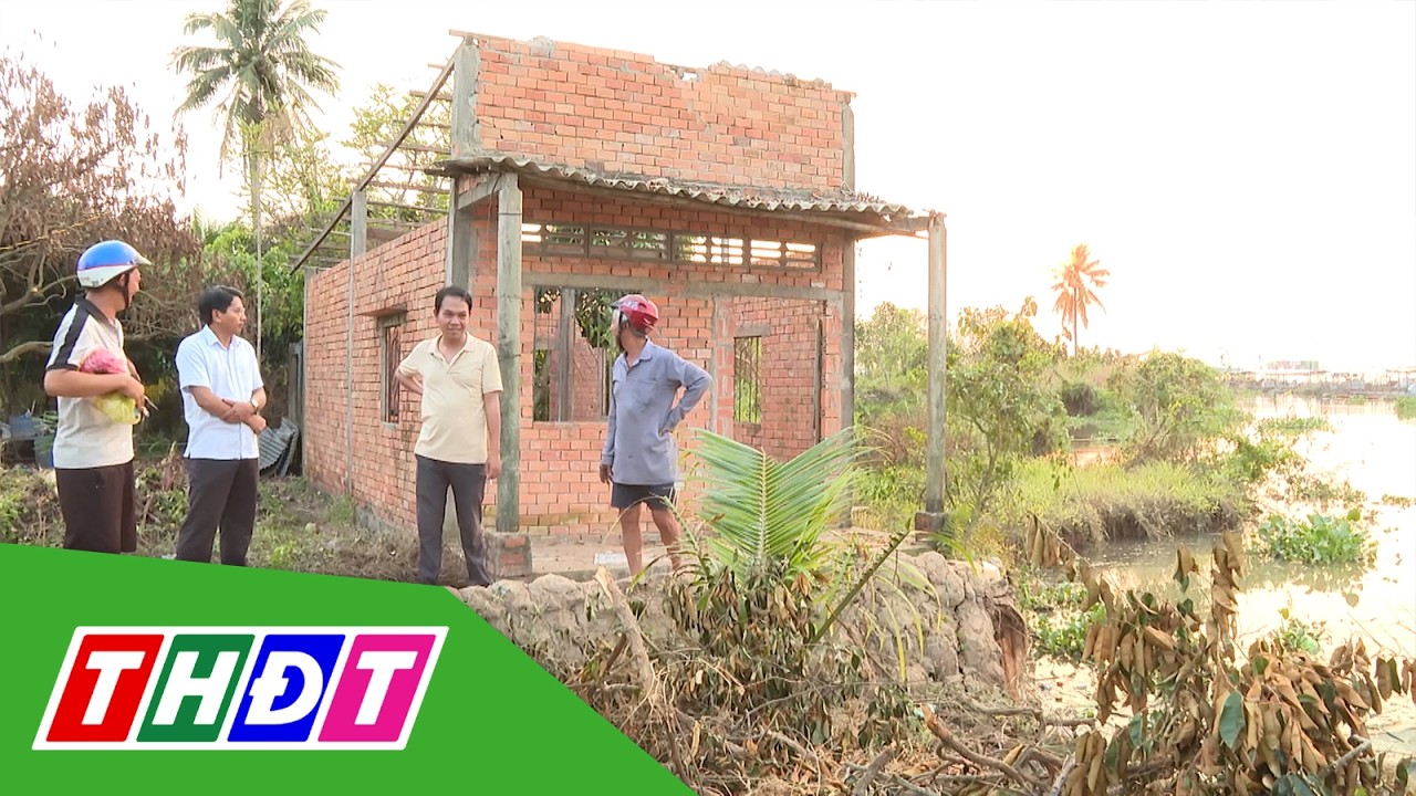 Phú Hựu: Sạt lở hơn 600 m2 đất bờ sông Tiền | THDT