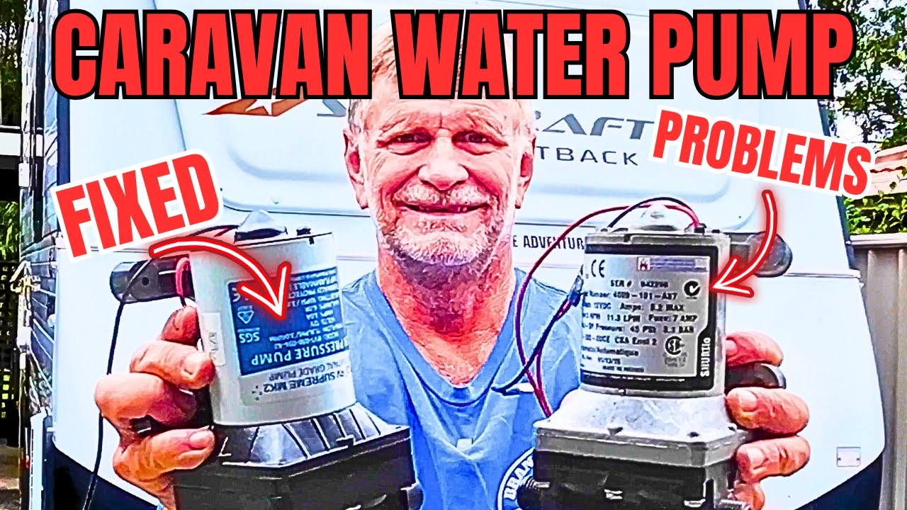 CARAVAN and CAMPER Water Pump Problems FIXED Easy DIY!