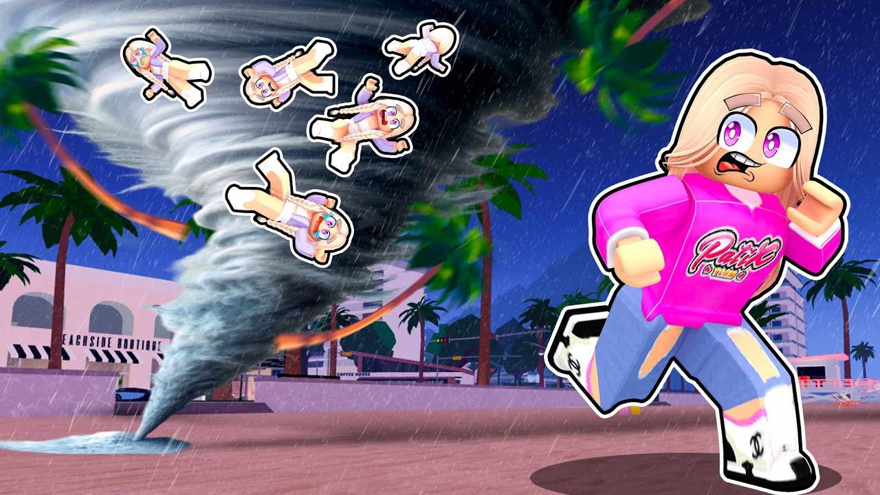 TORNADO PORWAŁO PIĘCIORACZKI na BERRY AVENUE w ROBLOX! 🌪️😨
