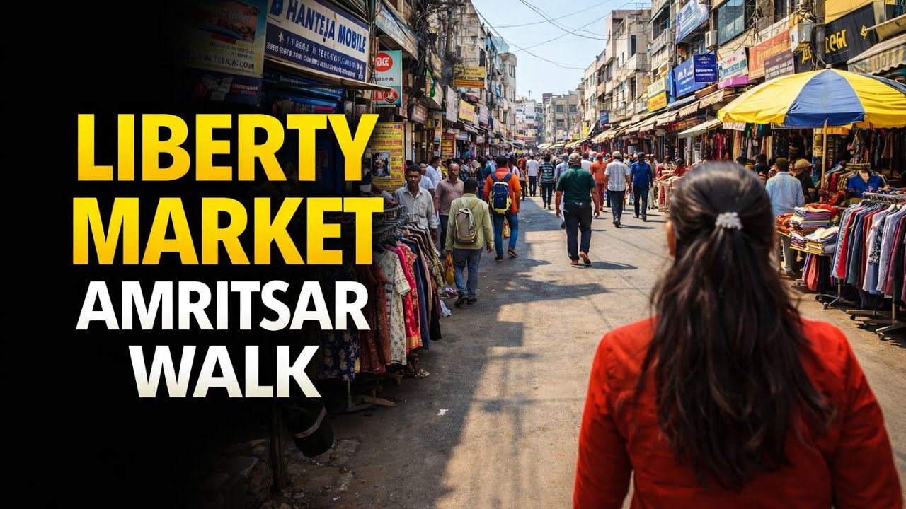 4k pov walk Inside Liberty Market in Amritsar | Real Street Life 