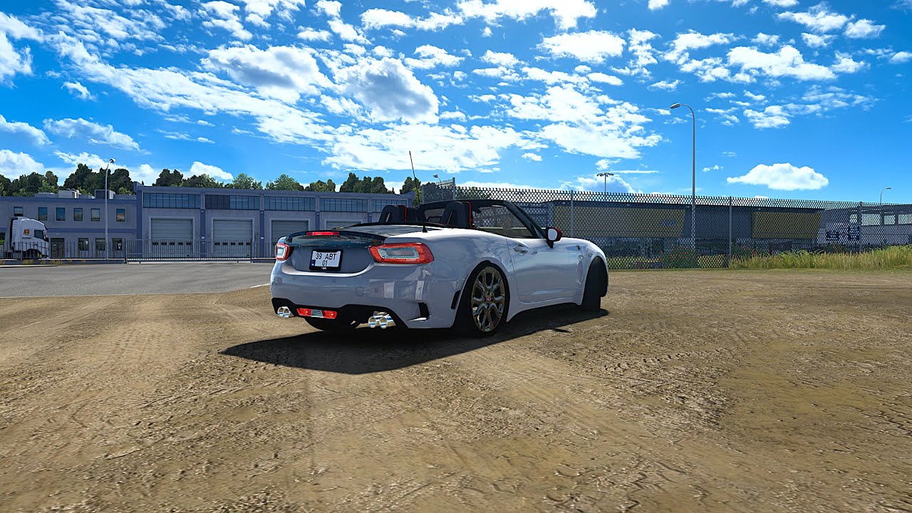 Car Driving - Abarth 124 Spider - Euro Truck Simulator 2