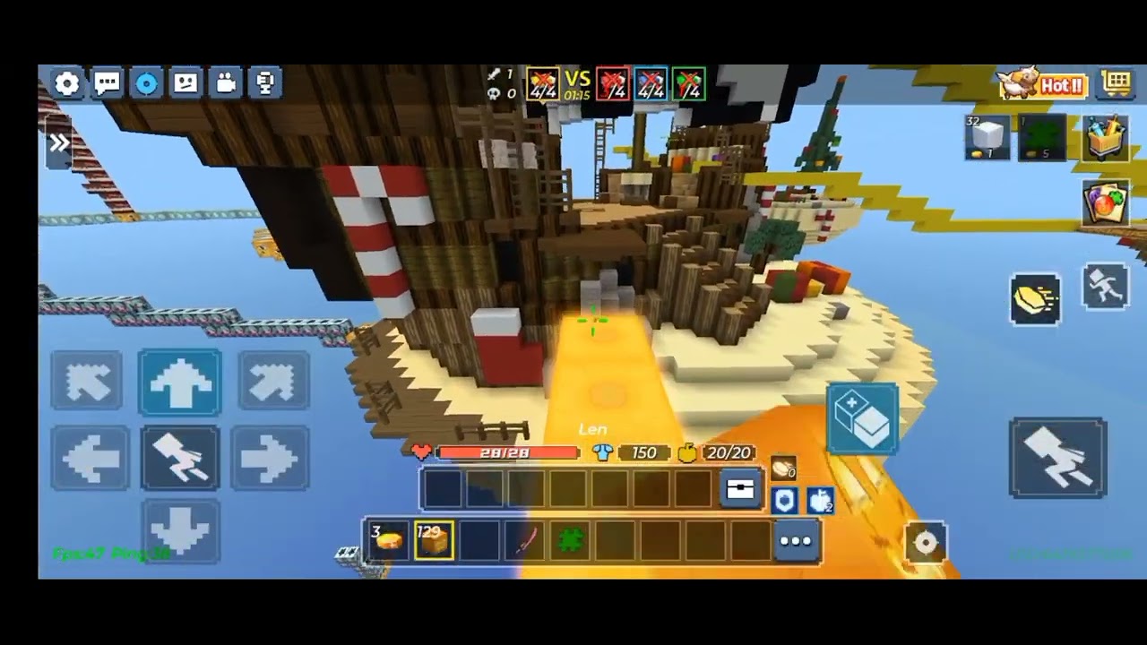 (BlockmanGo)BedWars: Leo rank phần3