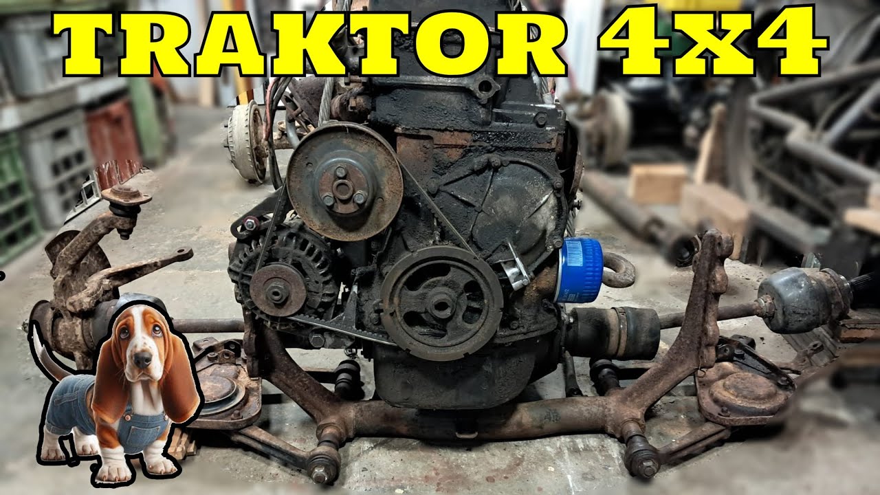 TRAKTOR  DOMÁCÍ  VÝROBY 4x4 LADA NIVA